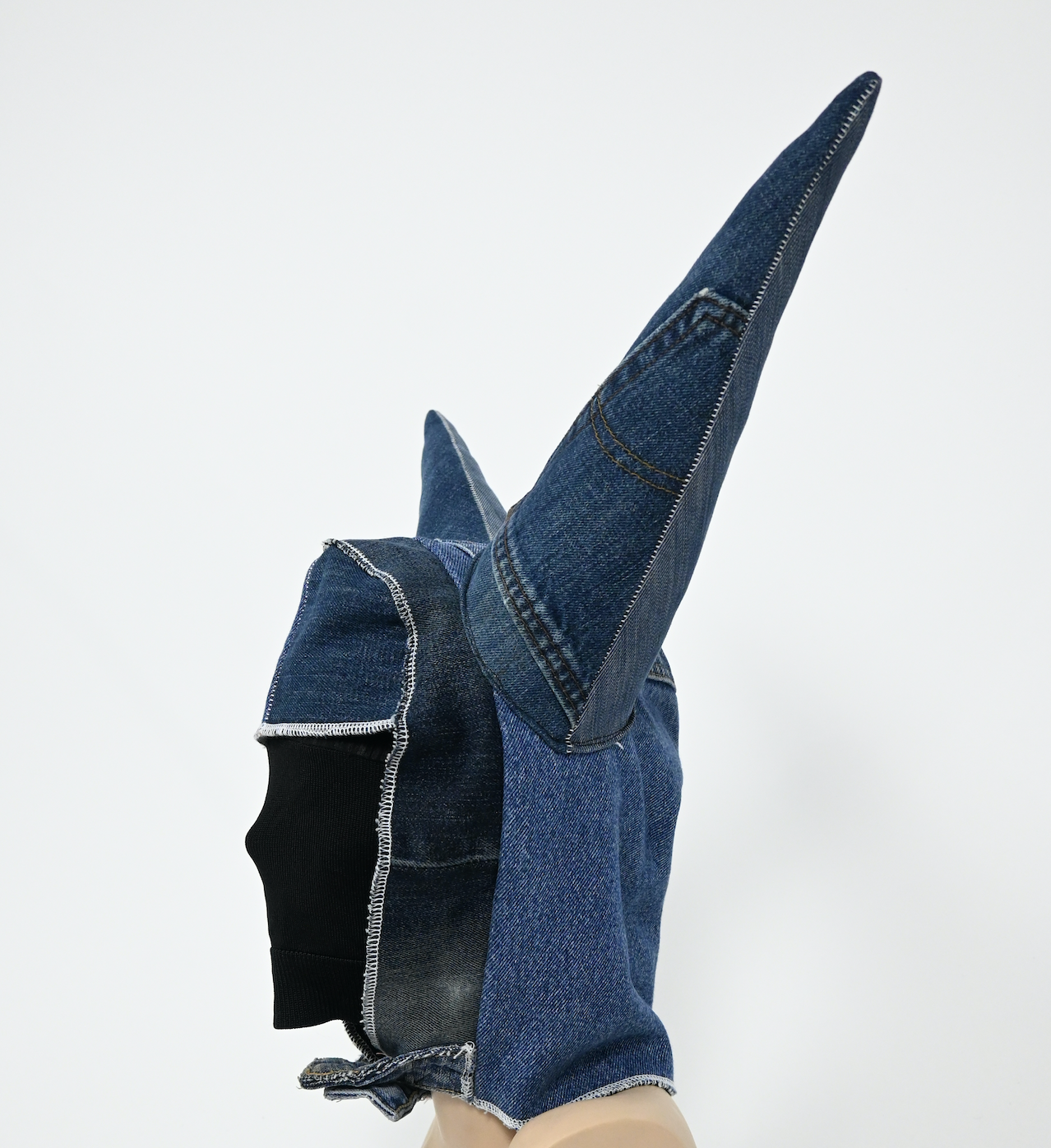 DENIM HORNED CAP